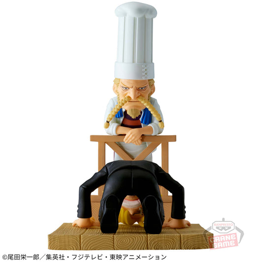 One Piece World Collectible Figure Log Stories - Sanji & Zeff - "Thank you so much for all your help!!!"